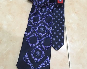 Vintage authentic Versace medusa men neckties made in italy 100%silk