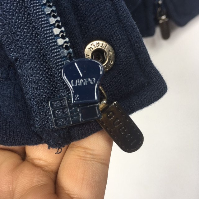 ジャケット・アウター vintage 80s made in italy GUCCI jkt dl Vintage Gucci Zipper Jacket Made in Italy - Etsy