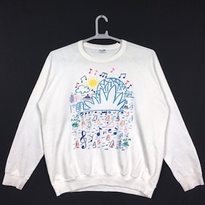 Vintage Ken done down under full print sweatshirt L size