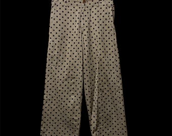 Vintage rare Comme Des Garcons Homme Polka Dot made in japan medium size pants 30/39 pant