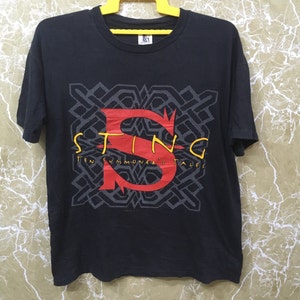 Vintage Sting 90s Ten Summoner&#39;s Tales concert world tour tshirt black colour L size