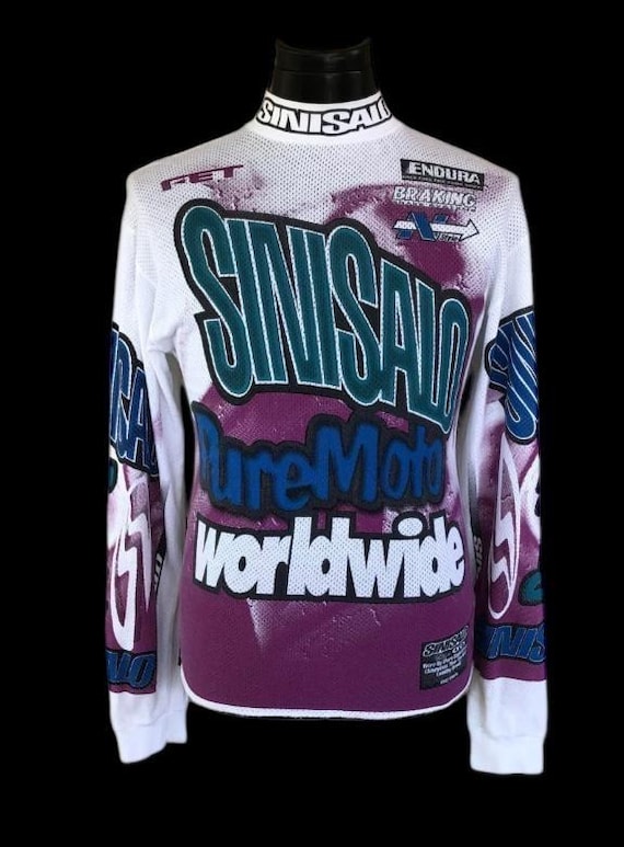 1989 Vintage Sinisalo Worldwide Racing Motocross Jersey /fox