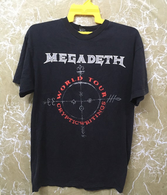 Vintage 90s Megadeth Tour Thrash Metal Punk Promo Band Vintage 90s Megadeth Tour Thrash Metal Punk Promo Band