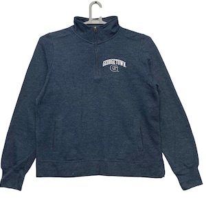 Vintage Georgetown University Small logo Sweatshirt Large women size grey colour