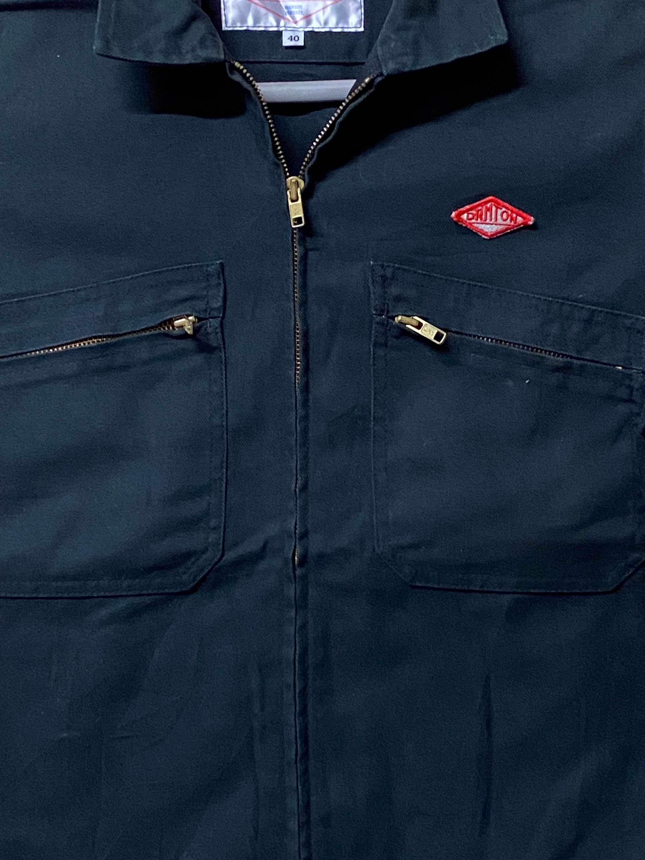 Danton Worker Zipper Jacket Made in France Short Sleeve Size 40