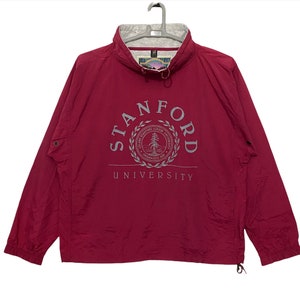 Vintage Stamford University pullover Winbreaker Medium size red colour