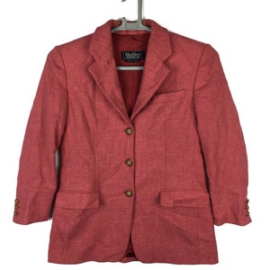 Vintage MAX MARA Women Virgin Wool Jacket Blazer made in italy