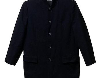 コムデギャルソン トリコット 日本製 クロップドボタン付きツイードジャケット