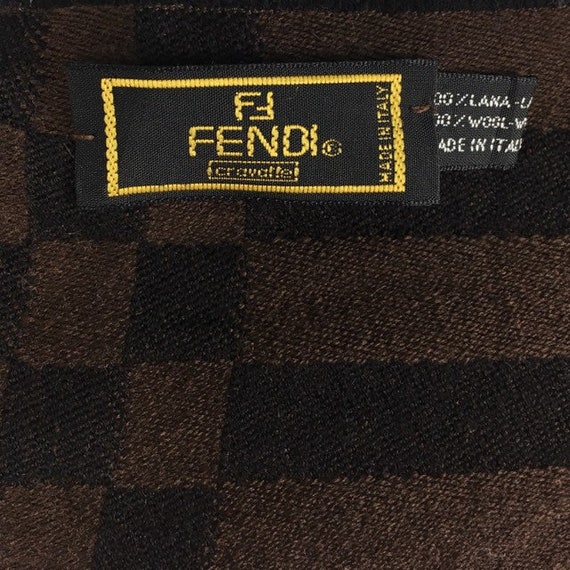 Authentic FENDI Zucca Monogram Scarf 100% Wool Made in Italy - Etsy UK