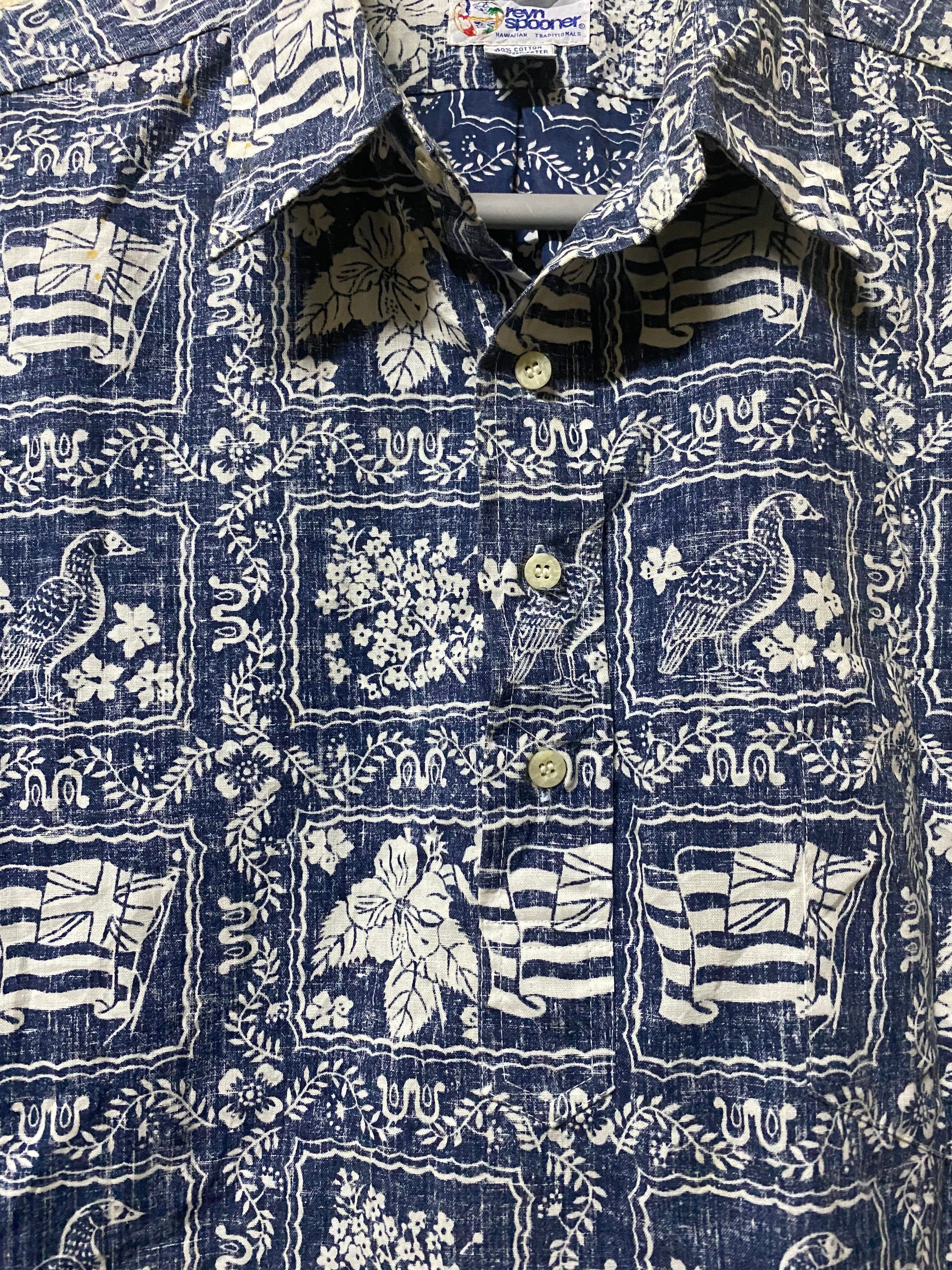 トップス 80s reyn spooner pullover hawaiian shirt Amazon.com: Reyn Spooner Men's Trans Pacific 40's Classic