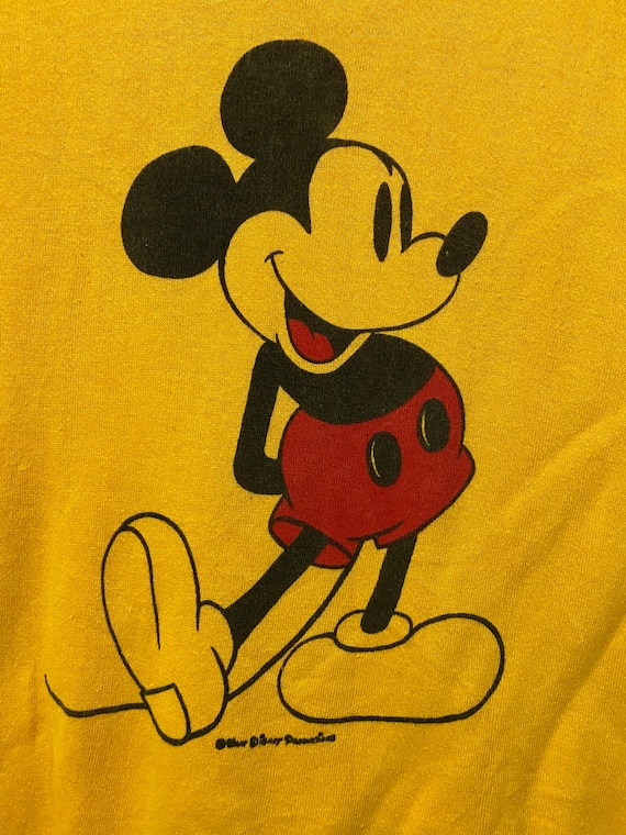 60s Vintage Mickey Mouse by Disneyland Cartoon Logo Sweatshirt