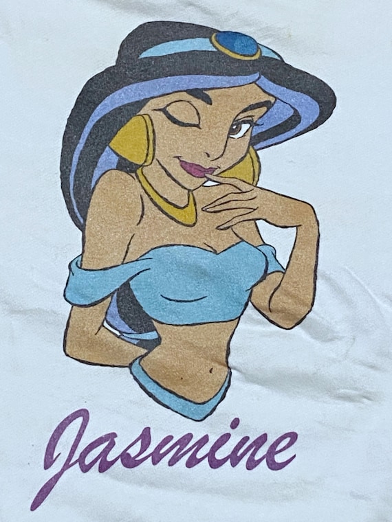 Vintage Disney Cartoon Jasmine Aladdin Sweatshirt White Colour - Etsy