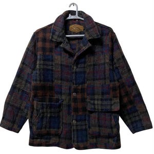 Vintage 80s Woolrich Native wool Aztec navajo mexico blanket jacket medium size