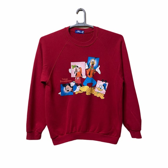 Disney Parks Mickey & Friends Hoodie Sweatshirt Pullover Colorful Fab 5  M L XL