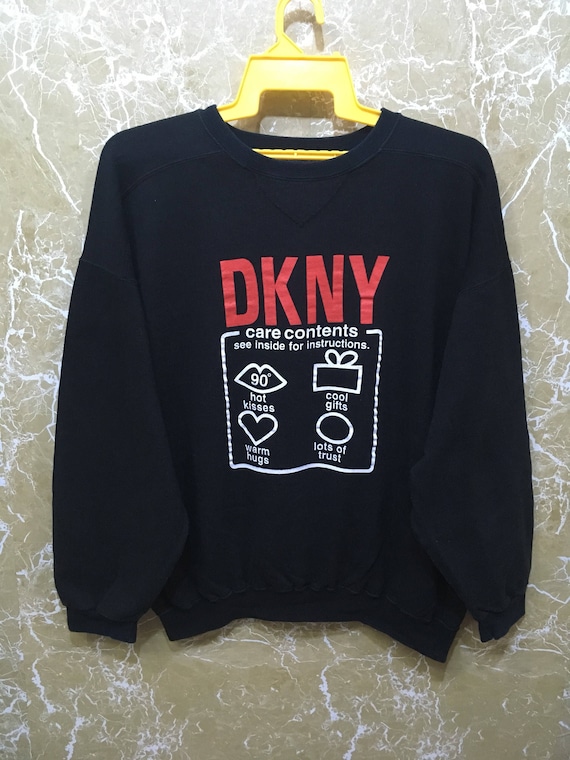 Vintage 90s DKNY Donna Karen New York Crewneck Big Logo Jumper