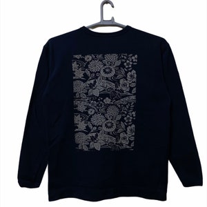 Vintage japanese Dragon japan floral tattoos sukajan Sweatshirt