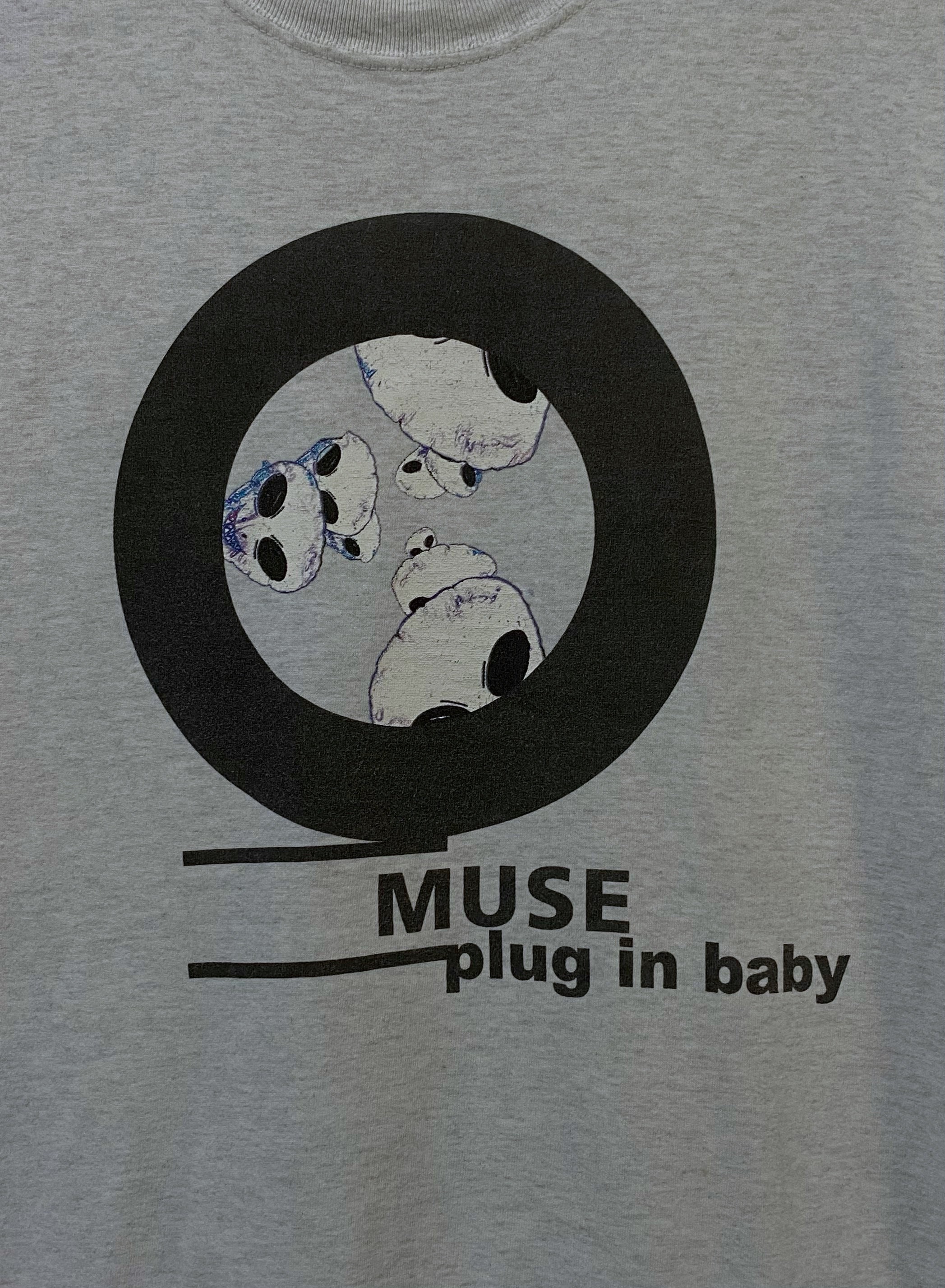 Vintage MUSE Plug in Baby Indie Britpop British Music T-shirt Grey