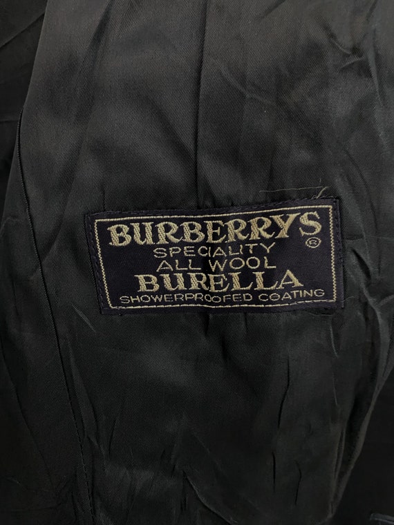 Vintage Burberrys Long jacket made in England blu… - image 4