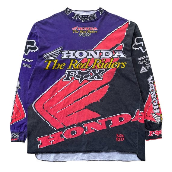 ビンテージHONDALINE モトクロスジャージ ヴィンテージフォックスホンダレーシングモトクロスジャージ