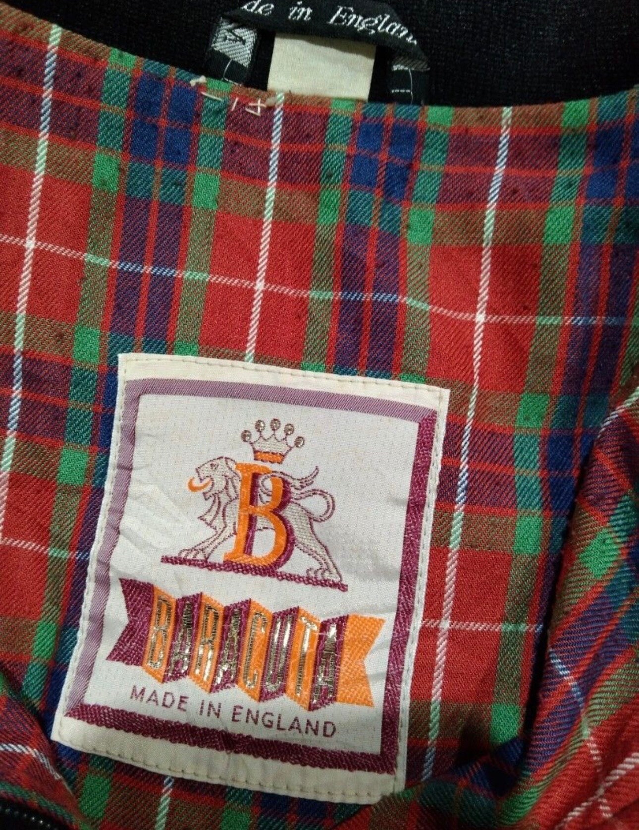 Rare Vintage 80s G9 Baracuta Harrington Jacket Made in England