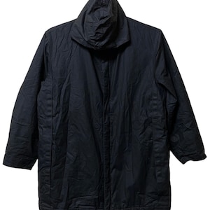 Vintage CP Company Cotton Wax jacket Italy made black colour size 46