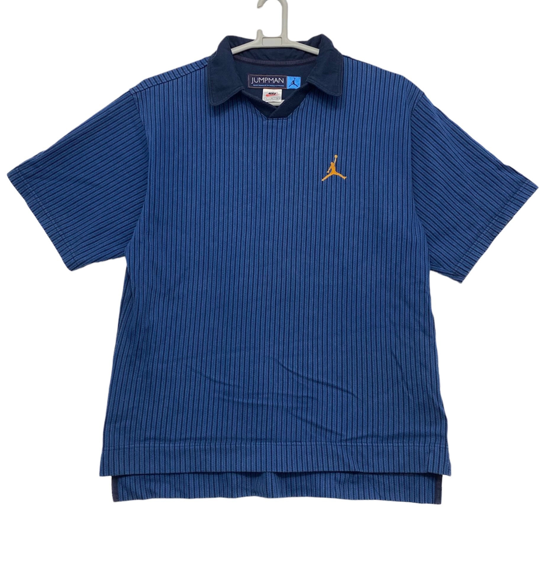 Vintage 90s Nike Jumpman Air Jordan Polo Stripes Shirt Large Vintage 90s Nike Jumpman Air Jordan Polo Stripes Shirt Large