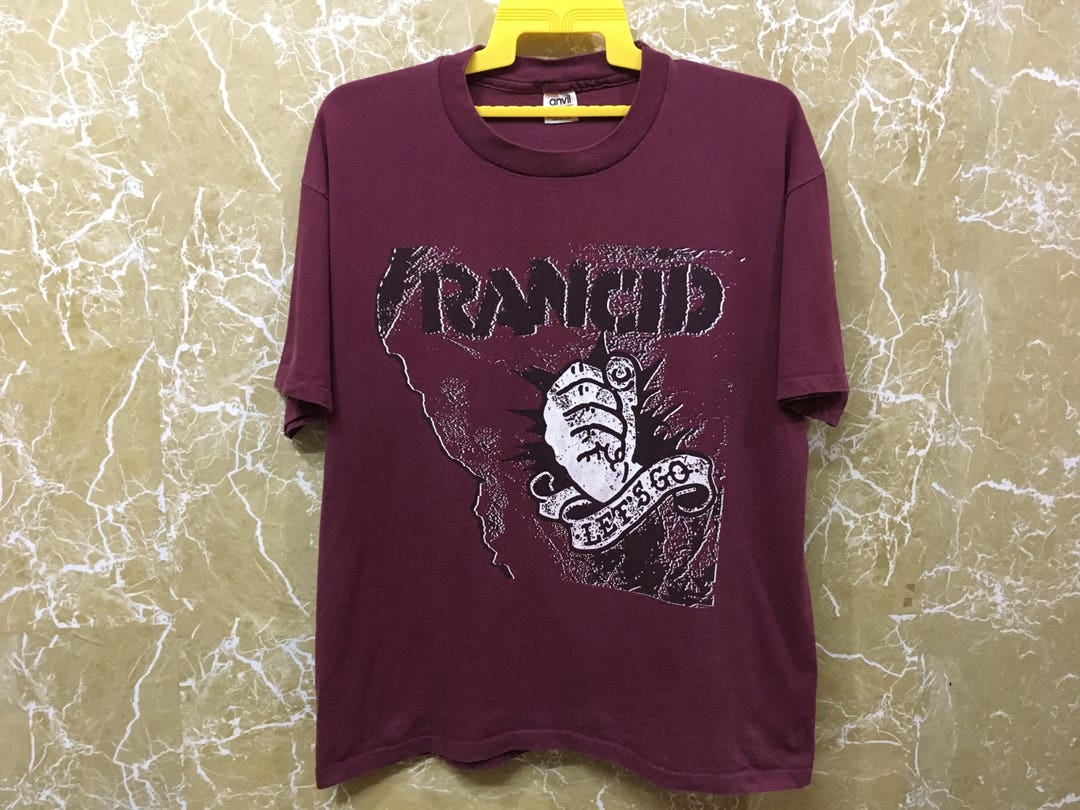 90s Rancid American Punk Rock Band T Shirt Let's Go Albums - Etsy