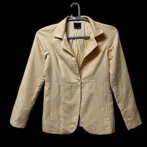 Luxury Authentic FENDI  women jacket made in Italy yellow colour