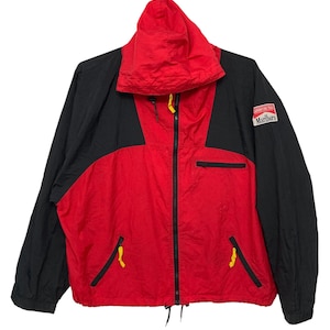 Vintage Marlboro Small Logo Winbreaker red colour jacket XL size