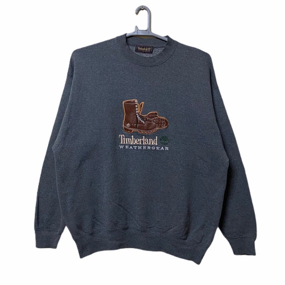 Vintage Timberland Boot Sweatshirts Big logo embroidered | Etsy