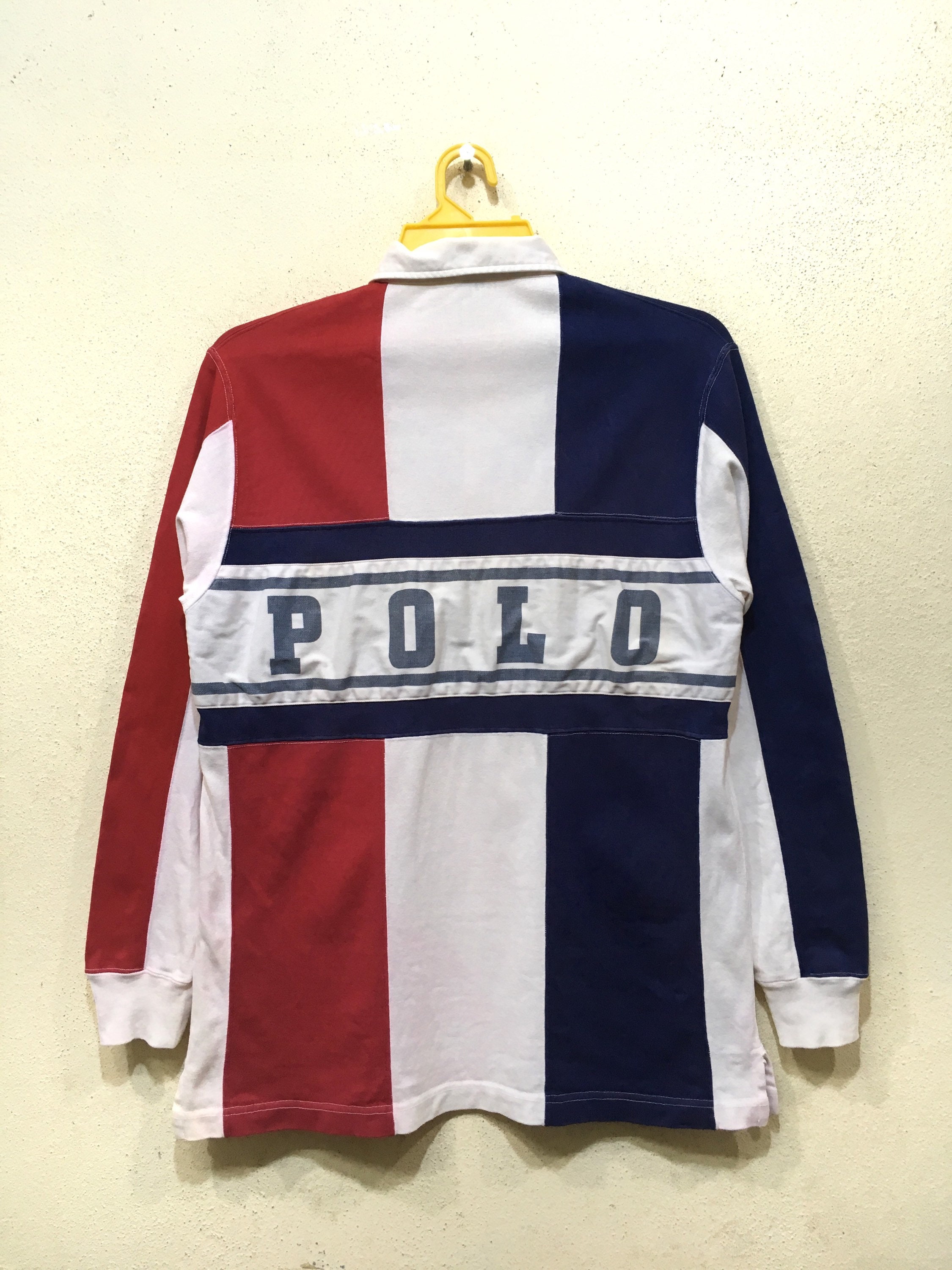 90s Polo by Ralph Lauren Polo Rugby Shirt / Spell Out / Big 90s Polo by Ralph Lauren Polo Rugby Shirt / Spell Out / Big