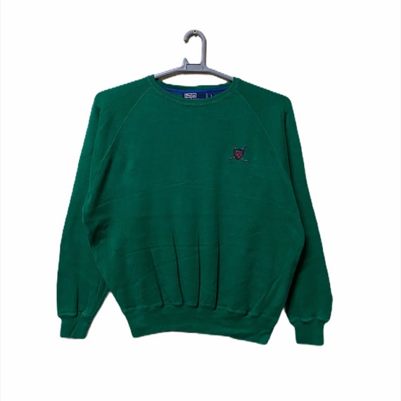 Vintage 90s Polo Ralph Lauren Golf Logo Sweatshirts M Size | Etsy