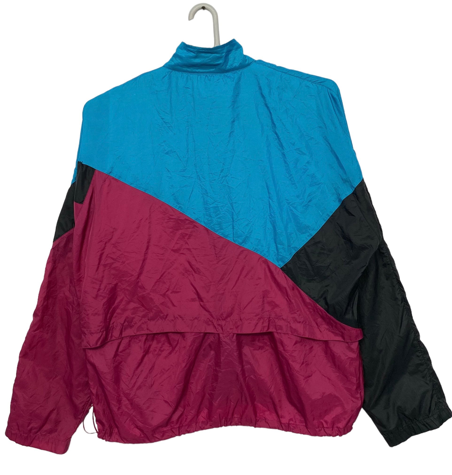 Vintage 90s Nike Block Windbreaker Anarok Zipper Jacket Made in