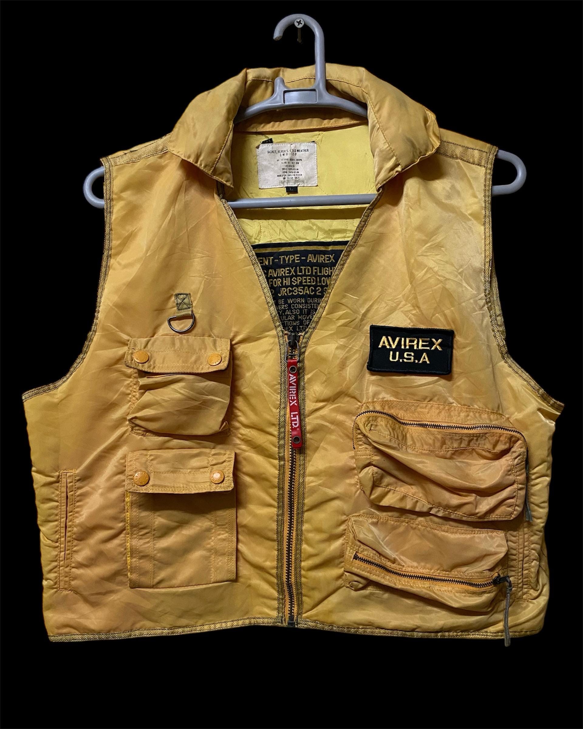 Avirex Vest - Etsy