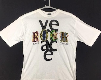 VERSACE jeans culture t-shirt Made in Italy L size