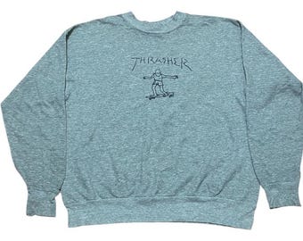 トップス 90s THRASHER vintage sweat usa Vintage Thrasher Magazine 