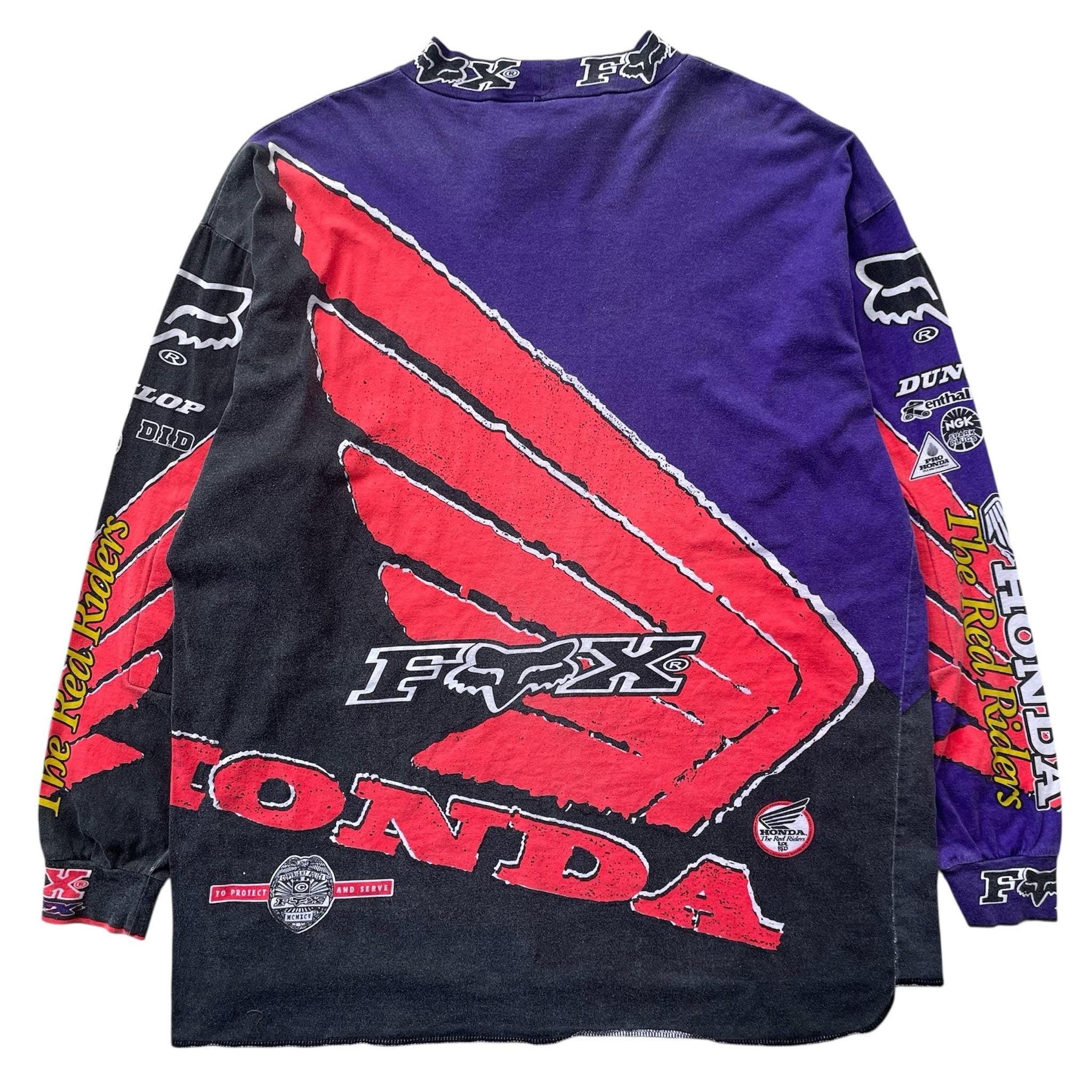 Vintage Fox Honda Racing Motocross Jersey /fox Racing / Sinisalo