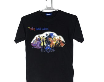 Vintage Disney Villains BAD GIRLS Character cartoon t shirt S size