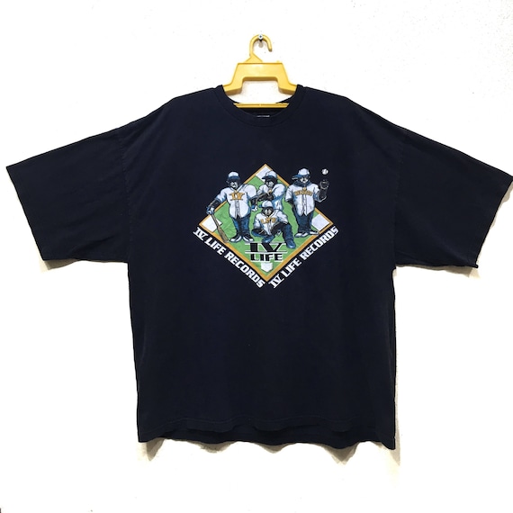 90s IV Life Records band hip hop Tshirt hip hop te