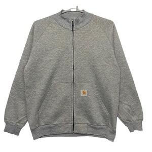Vintage Carhartt full zipper sweatshirt grey colour Large size