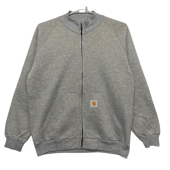Sweat shirt vintage Carhartt a glissiere pleine couleur gris Grande taille Etsy France