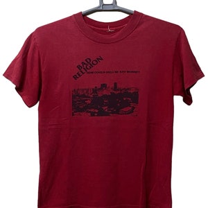 Vintage Bad Religion How Could Hell be any worse? Hardcore punk Epitaph records t shirt hard core punk rock shirt red colour