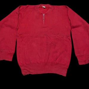 50s inspired Cheswick Sugar Cane by Toyo Zipper Sweatshirt Large size