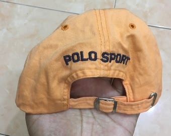 Vintage 90s Polo by Ralph Lauren Hat Cap Spell Out Big Logo