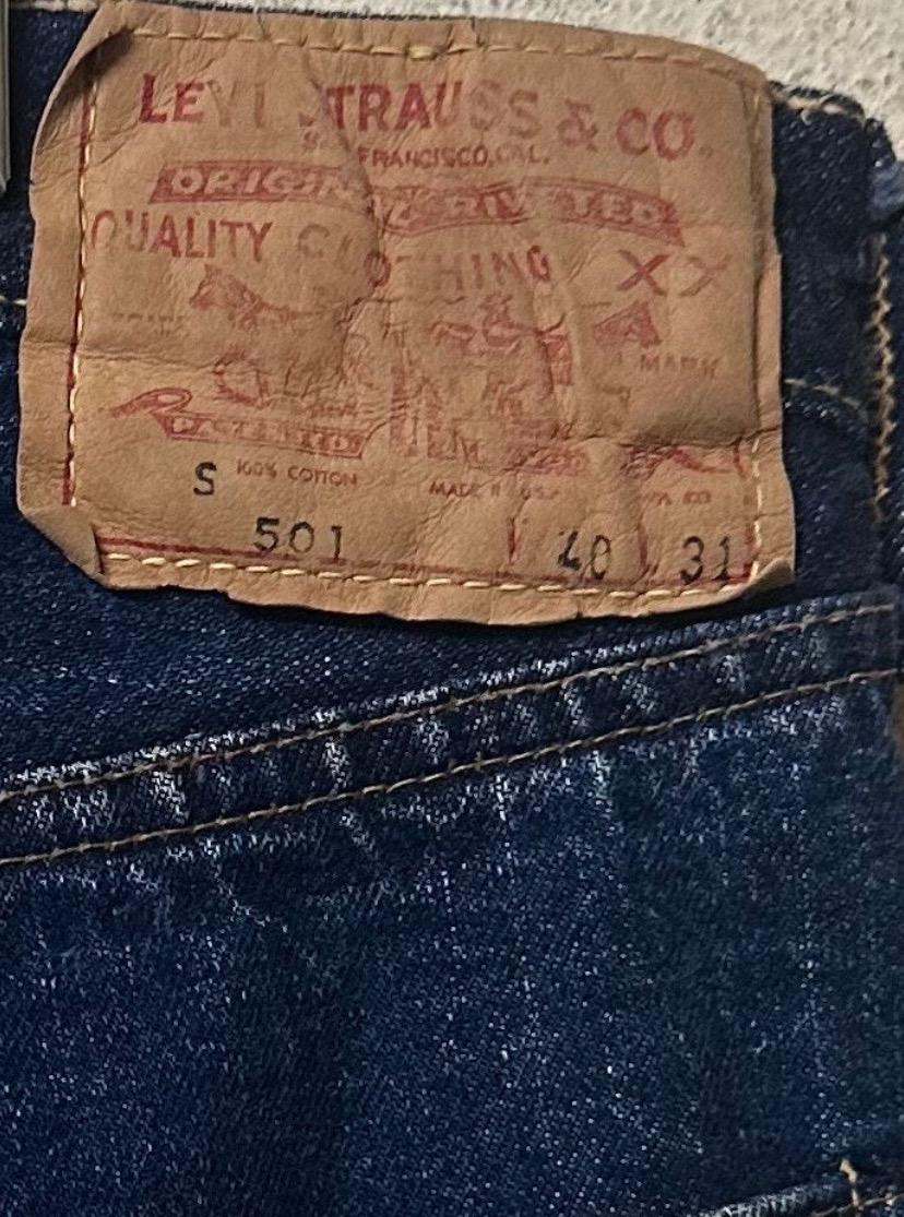 Vtg 60s Levi's 501 Big E S Type Denim Jeans Usa #2 Redline Vtg 60s Levi's 501 Big E S Type Denim Jeans Usa #2 Redline