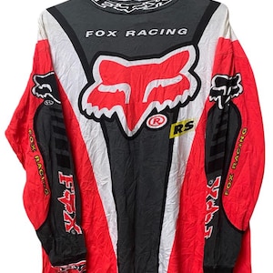 Vintage 90s Fox Racing shirt Team Motocross moto-X race jersey scramble XXL size