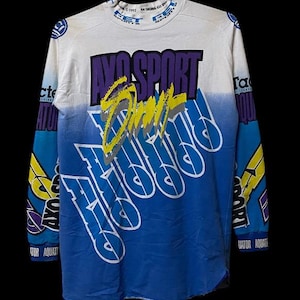 Vintage 1992 AXO Sport Racing Team Shirt Motocross moto-X race jersey scramble L size