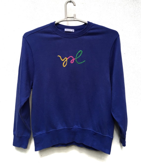 Vintage Yves Saint Laurent Embroidery Bog Logo Sweatshirt M | Etsy