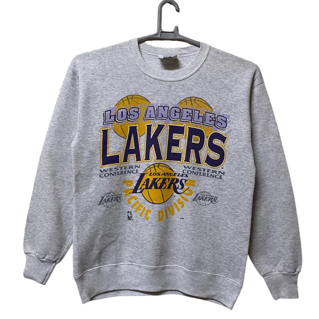 90’s Los Angeles Lakers Sweatshirt Size 2x Short by Pro Player