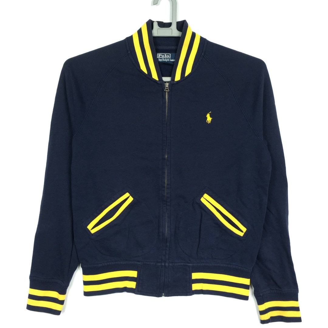 90s Polo by Ralph Lauren Zipper Sweatshirt Small Logo Blue Colour